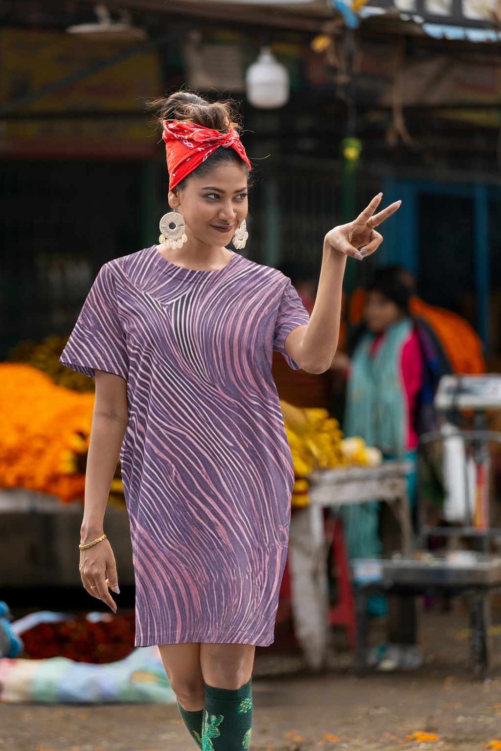 Lavender Grace Fit & Fare Line Dress