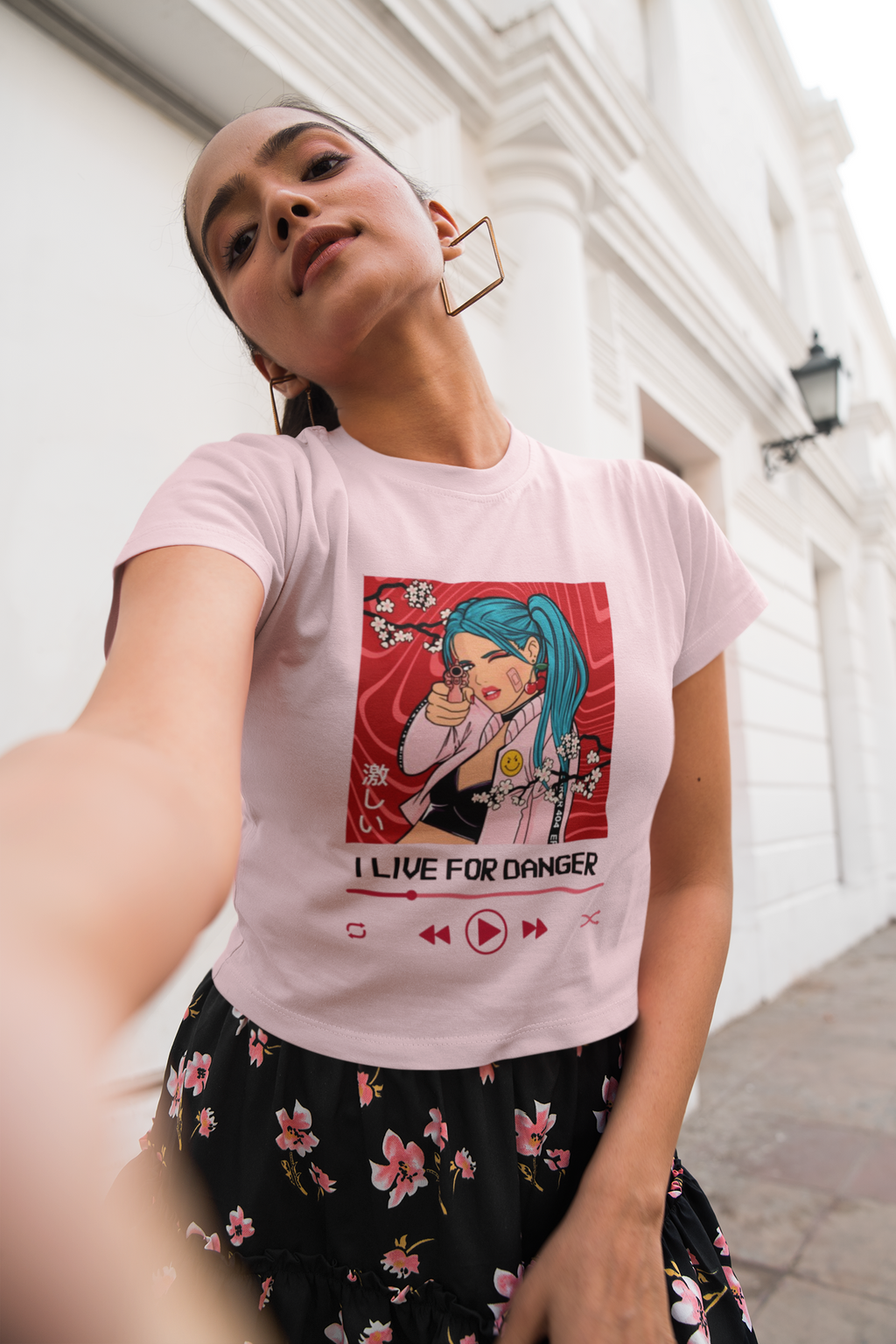 Anime Danger Girl Crop Top