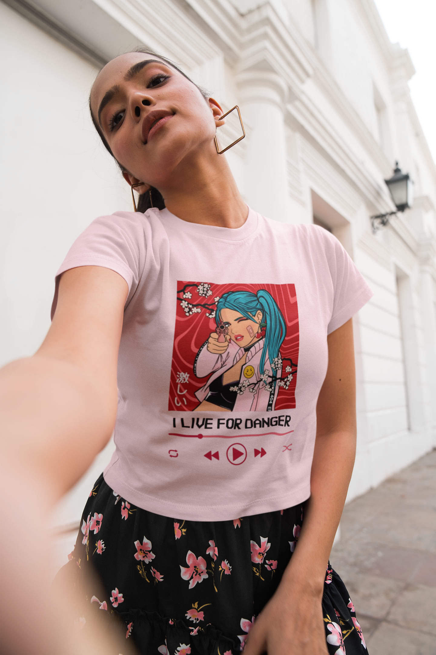 Anime Danger Girl Crop Top