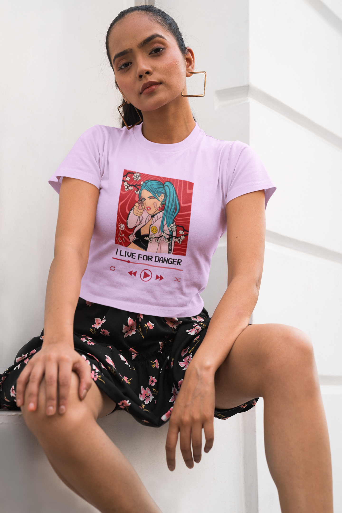 Anime Danger Girl Crop Top