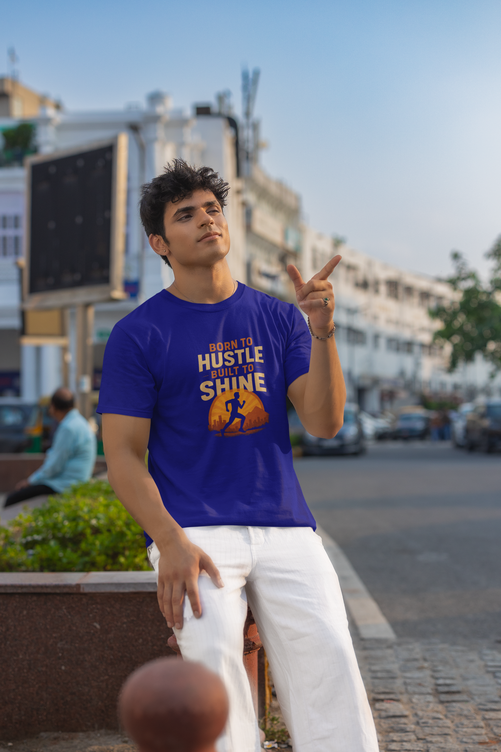 Born to Hustle Built To Shine || Oversized T-shirt for Men and Women