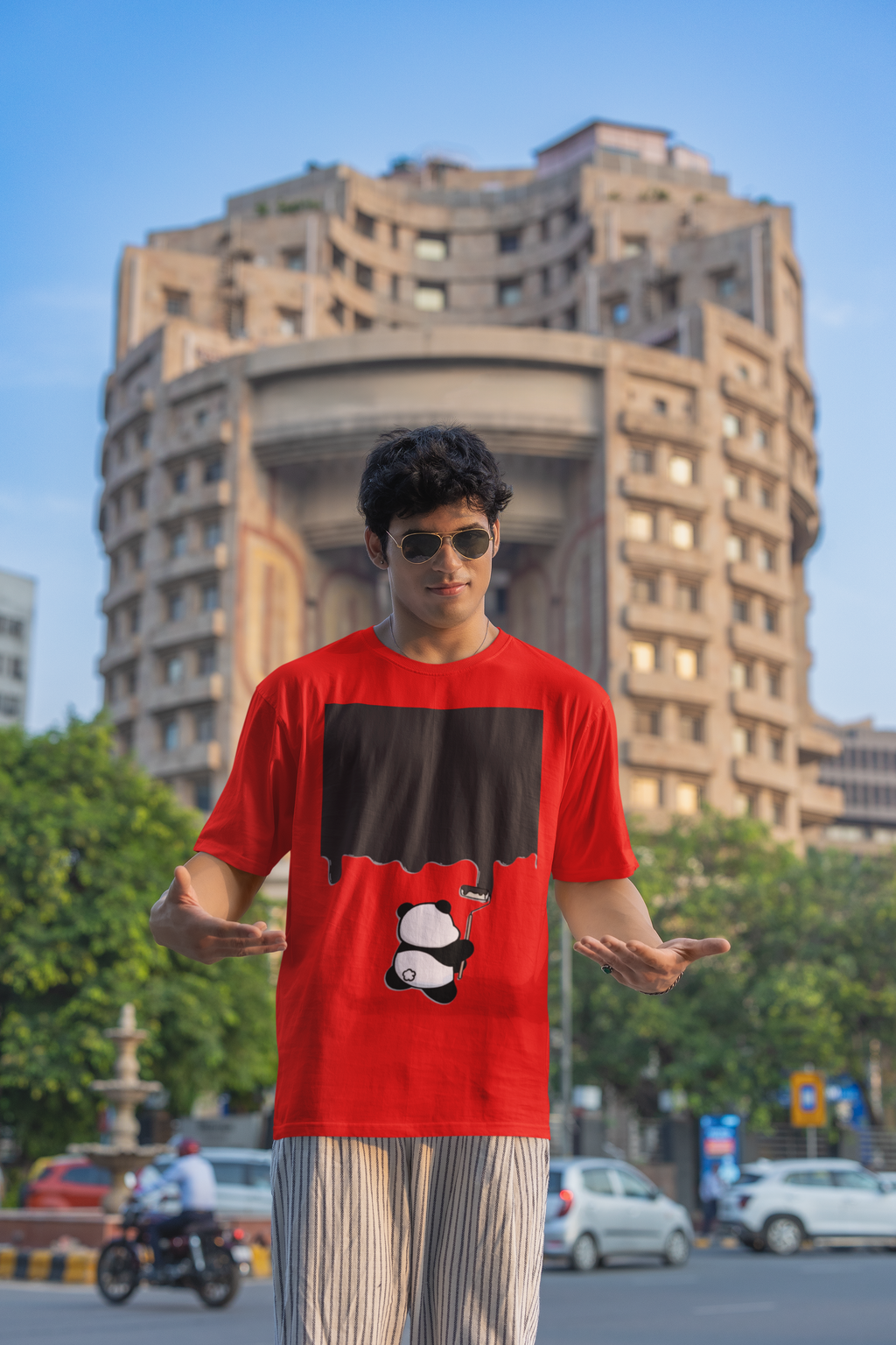 Panda-Wash Oversized T-Shirt